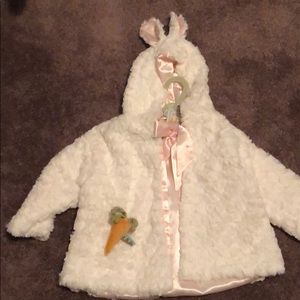 Bunnies by the bay cuddle coat Easter baby girl